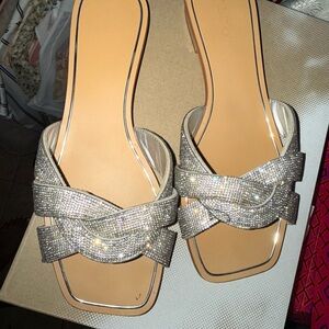 Elegant Silver Women's Sandals